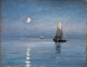 Fishing Cutters in the Moonlit Night